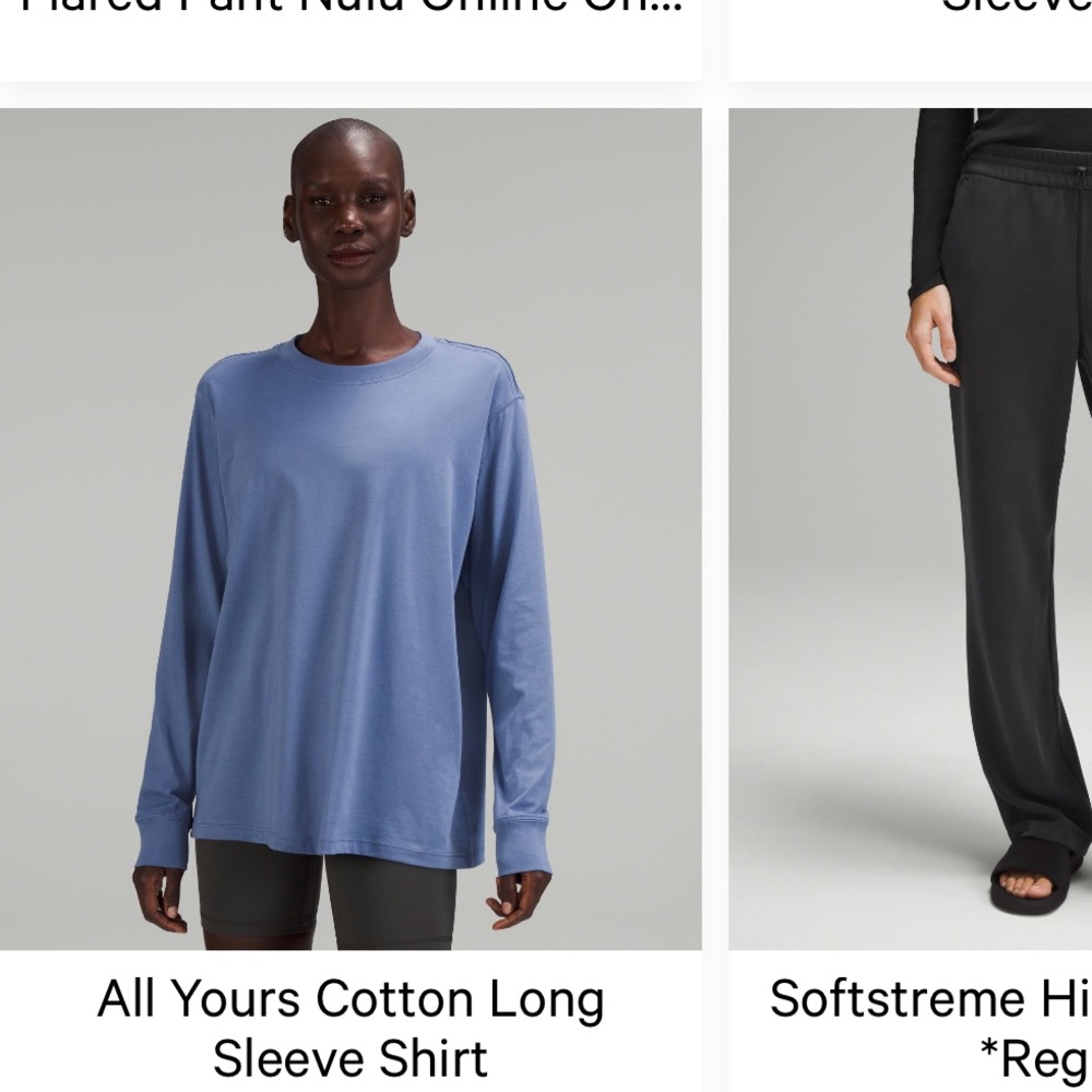 All Yours Cotton Long Sleeve Lulu lemon Top